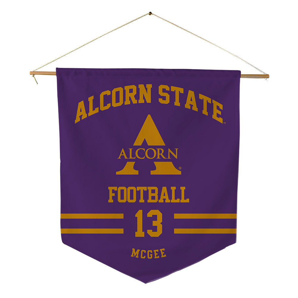 Alcorn - NCAA Football : Deablo Mcgee - Pennant - 18" x 21"-0