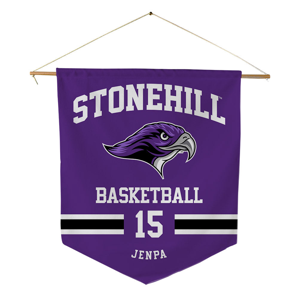Stonehill - NCAA Men's Basketball : Norbu Jenpa - Pennant - 18" x 21"-0