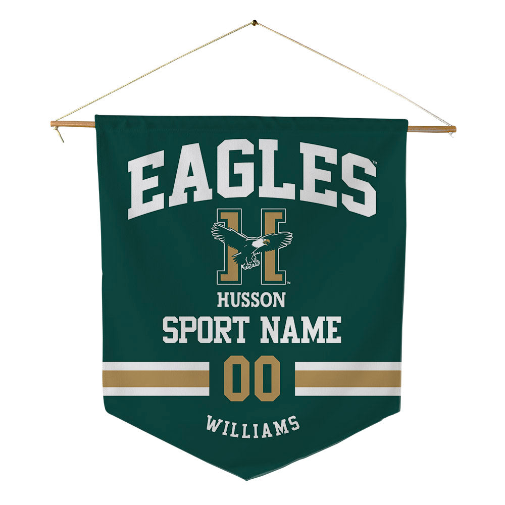 Husson - NCAA Women's Swimming & Diving : Logan Williams - Pennant - 18" x 21"-0