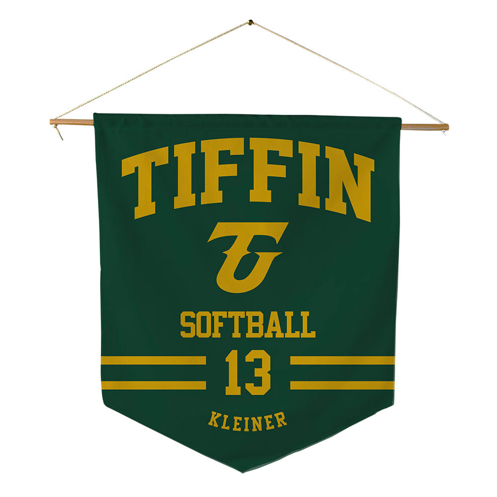 Tiffin - NCAA Softball : Kylee Kleiner - Pennant - 18" x 21"-0
