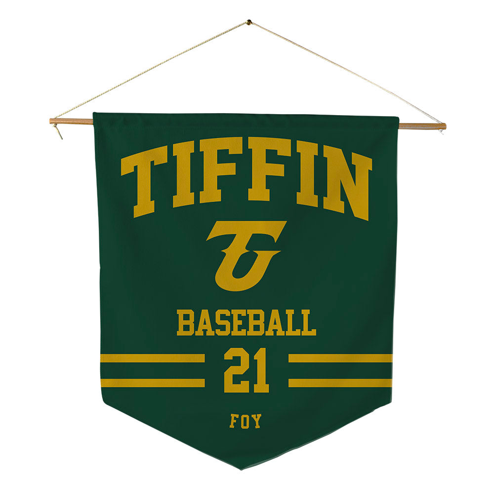 Tiffin - NCAA Baseball : Cameron Foy - Pennant - 18" x 21"-0