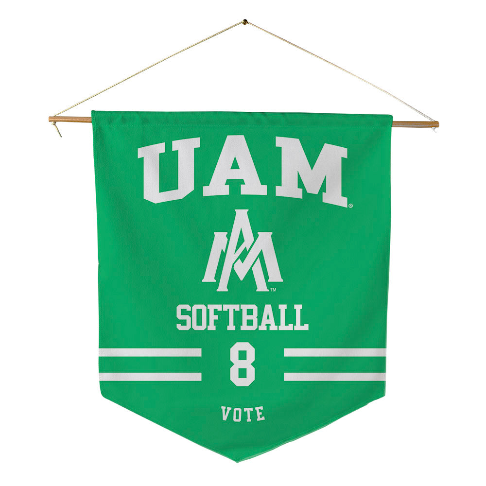 UAM - NCAA Softball : Ashlynne Vote - Pennant - 18" x 21"-0