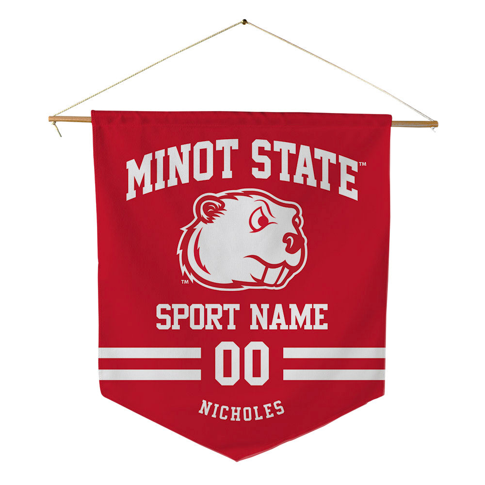 Minot State - NCAA Football : Teagen Nicholes - Pennant - 18" x 21"-0