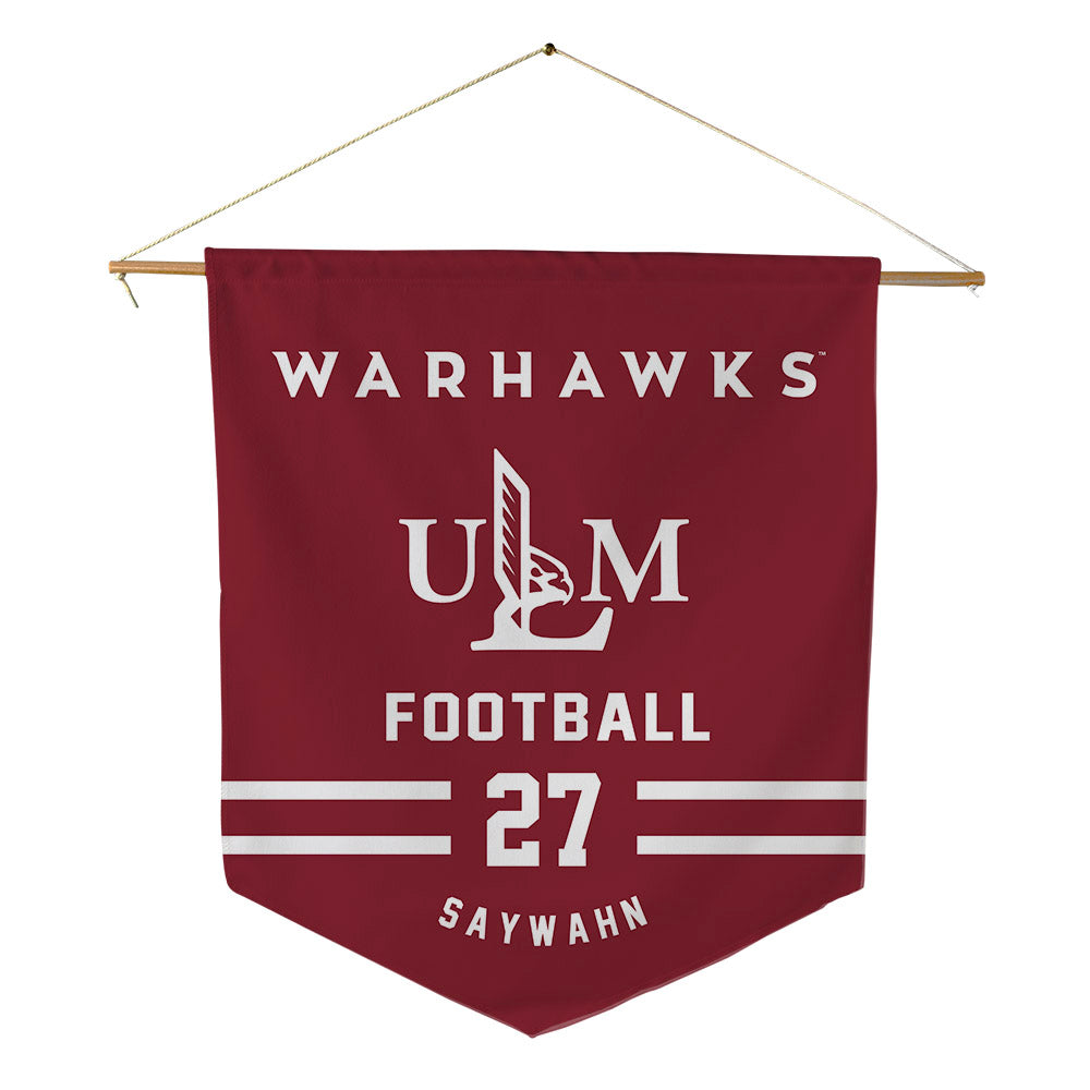 ULM - NCAA Football : Stephen Saywahn - Pennant - 18" x 21"-0