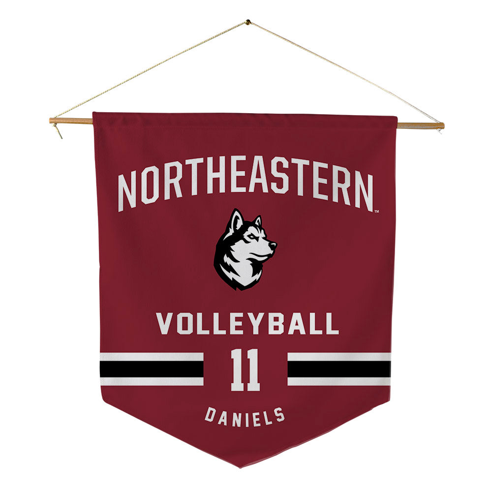 Northeastern - NCAA Women's Volleyball : Kaylin Daniels - Pennant - 18" x 21"-0