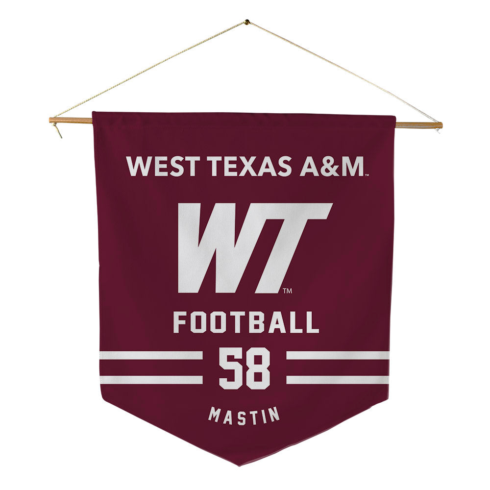 WTAMU - NCAA Football : Hunter Mastin - Pennant - 18" x 21"-0