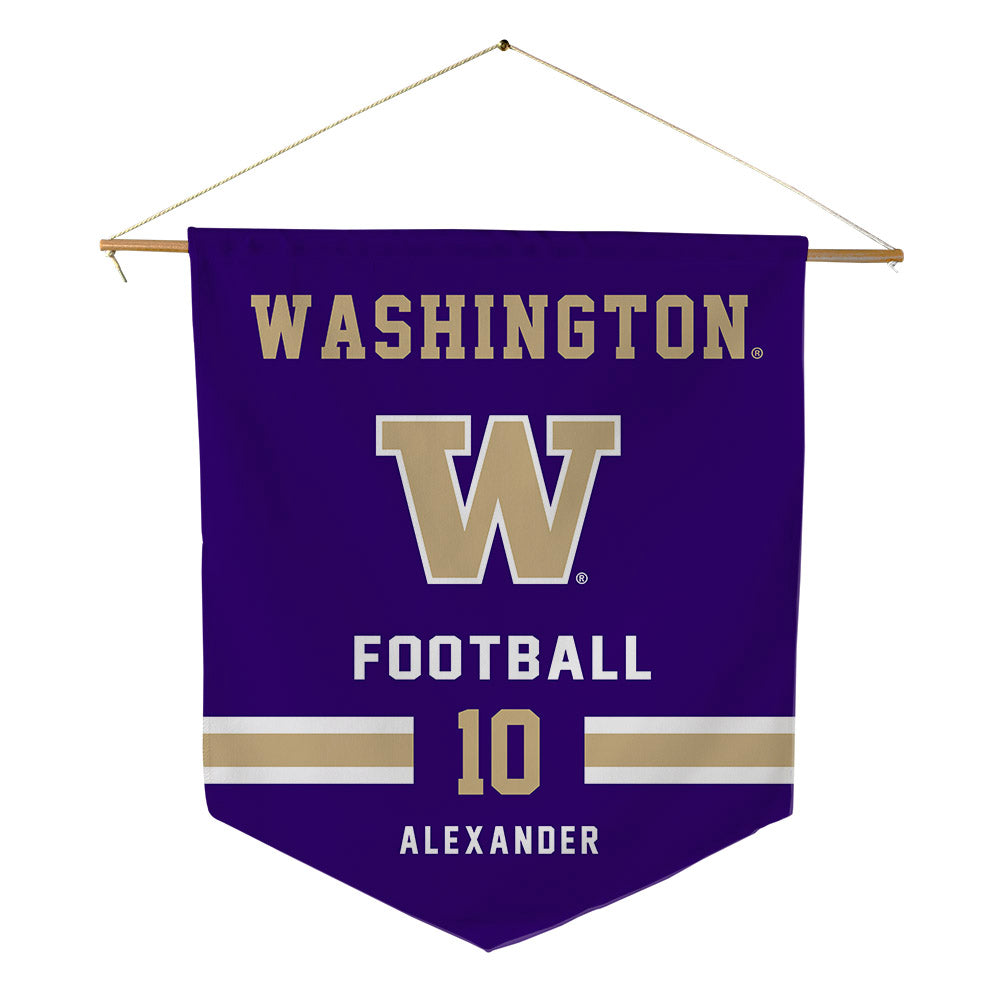 Washington - NCAA Football : Xe'ree Alexander - Pennant - 18" x 21"-0
