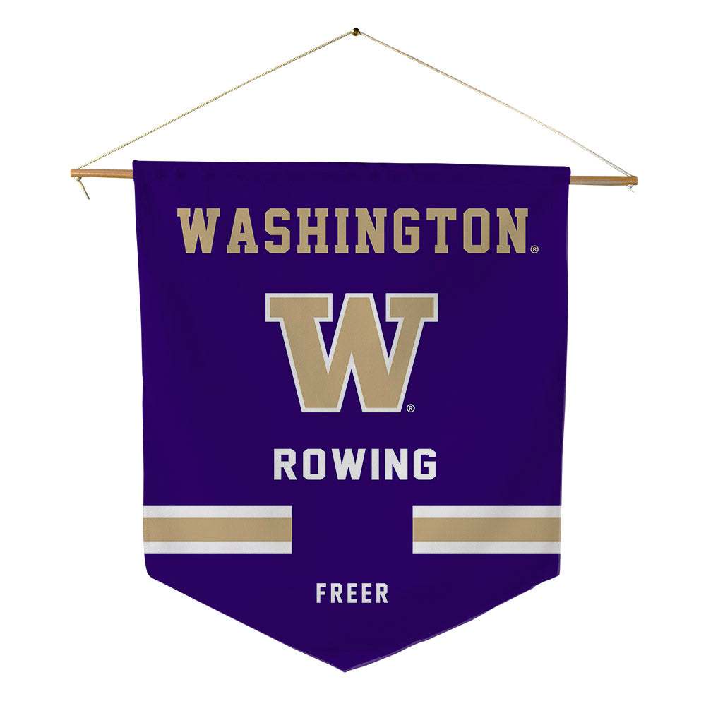 Washington - NCAA Women's Rowing : Jordan Freer - Pennant - 18" x 21"-0
