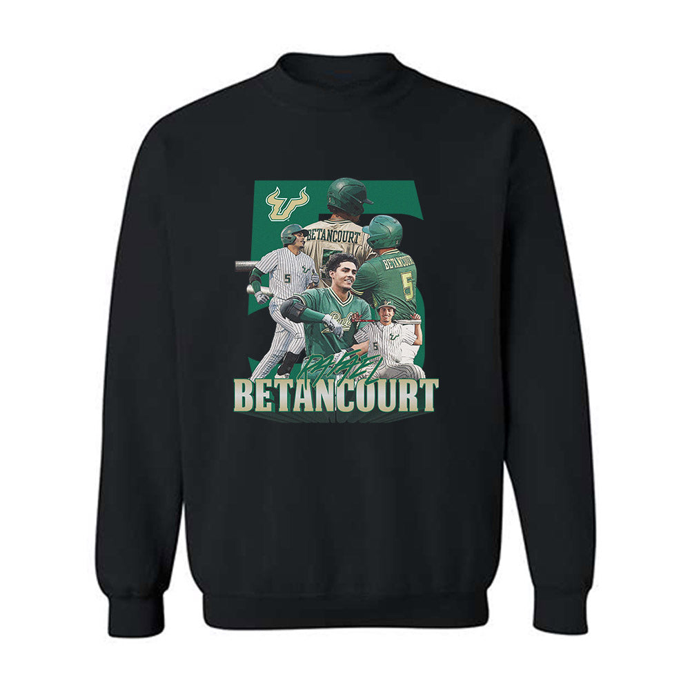 USF - NCAA Baseball : Rafael Betancourt - Player Collage Crewneck Sweatshirt-0