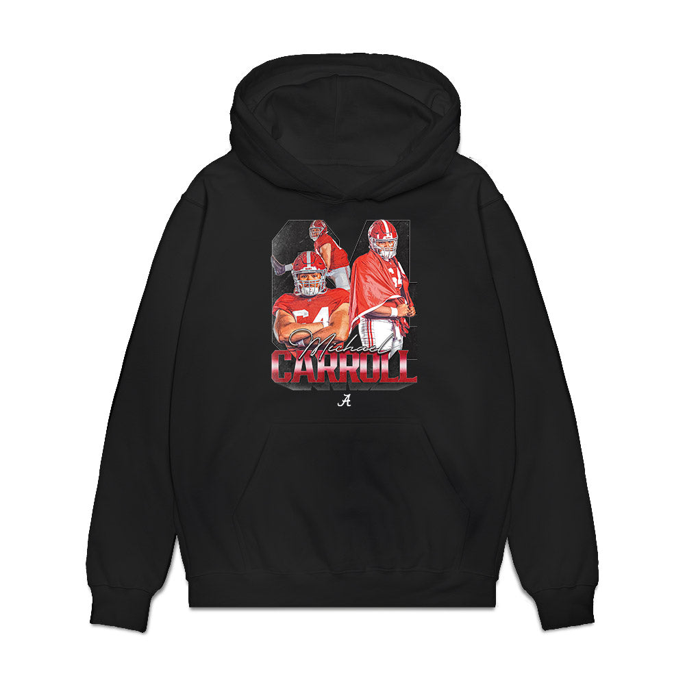 Alabama - NCAA Football : Michael Carroll - Collage Premium Hooded Sweatshirt-0