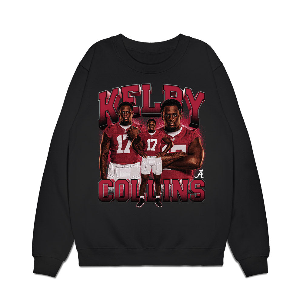 Alabama - NCAA Football : Kelby Collins - Collage Premium Crewneck Sweatshirt-0