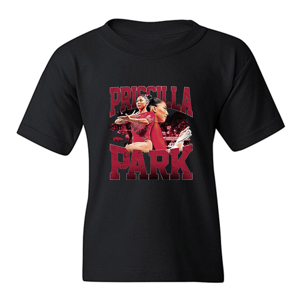 Arkansas - NCAA Women's Gymnastics : Priscilla Park - Youth T-Shirt-0