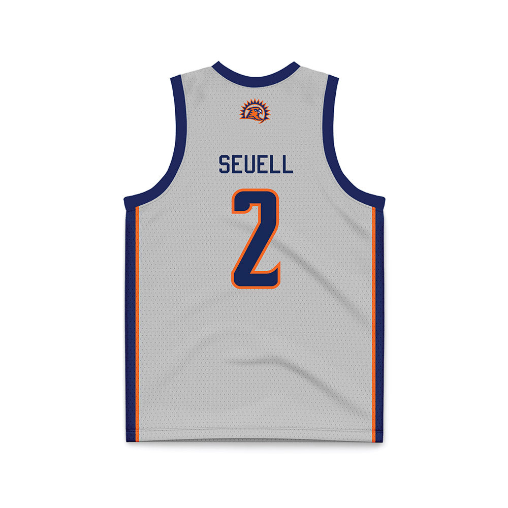 FPU - NCAA Women's Basketball : Aaliyah Seuell - Light Grey Basketball Jersey-1