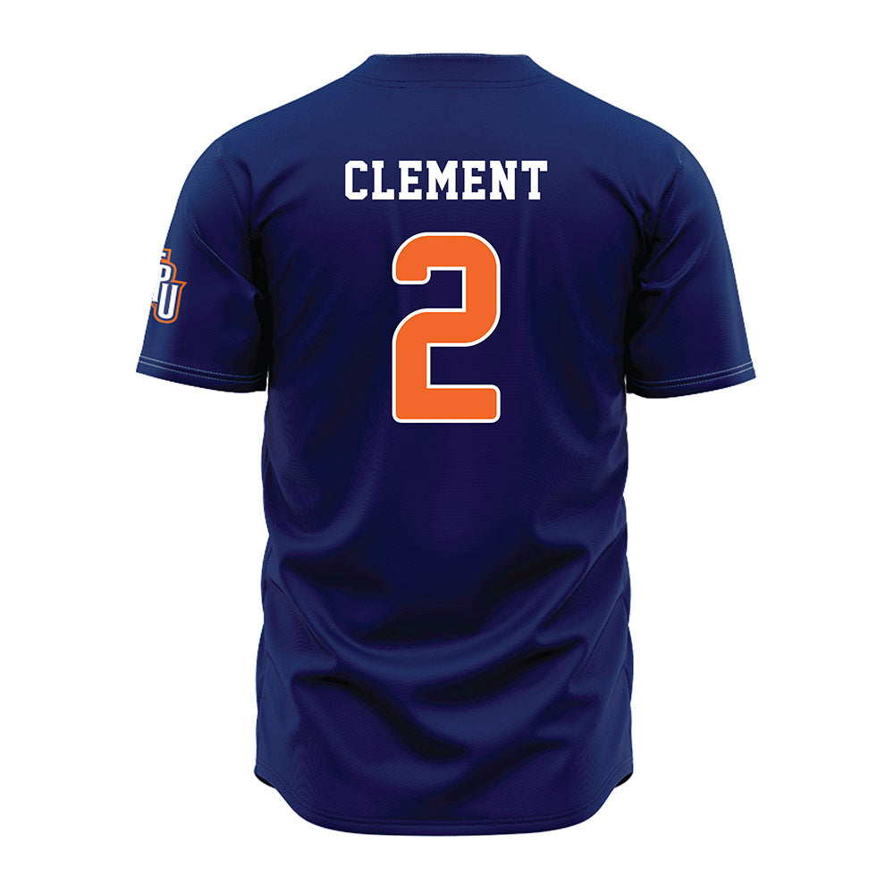 FPU - NCAA Baseball : Chris Clement - Navy Jersey-1