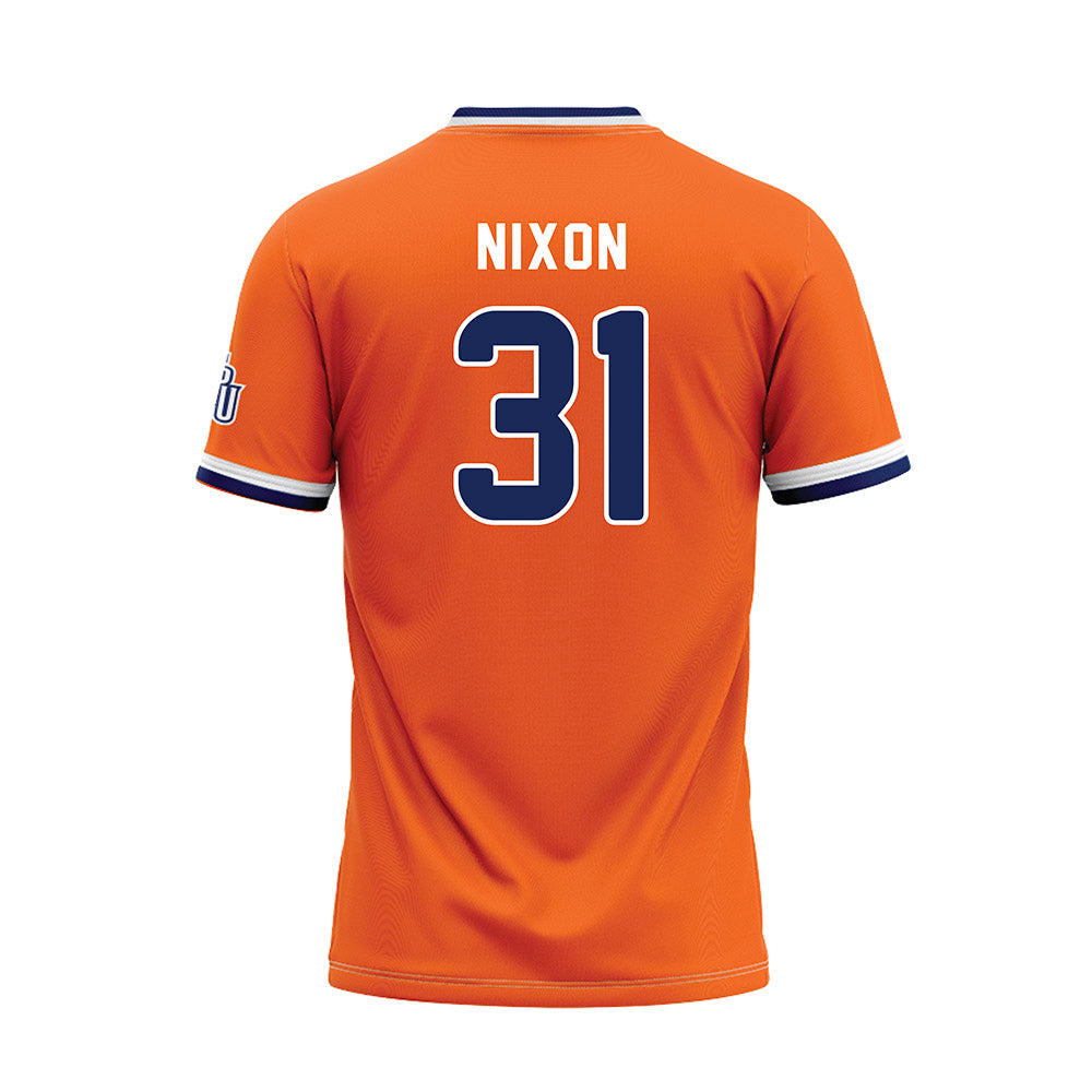 FPU - NCAA Baseball : Joshua Nixon - Orange Baseball Jersey-1