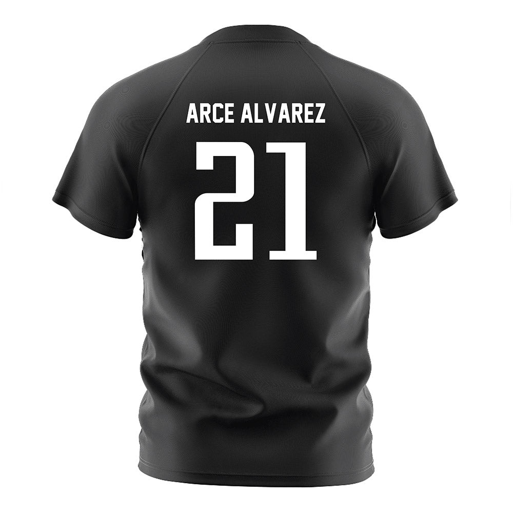 Anderson - NCAA Men's Soccer : Santiago Arce Alvarez - Black Soccer Jersey-1