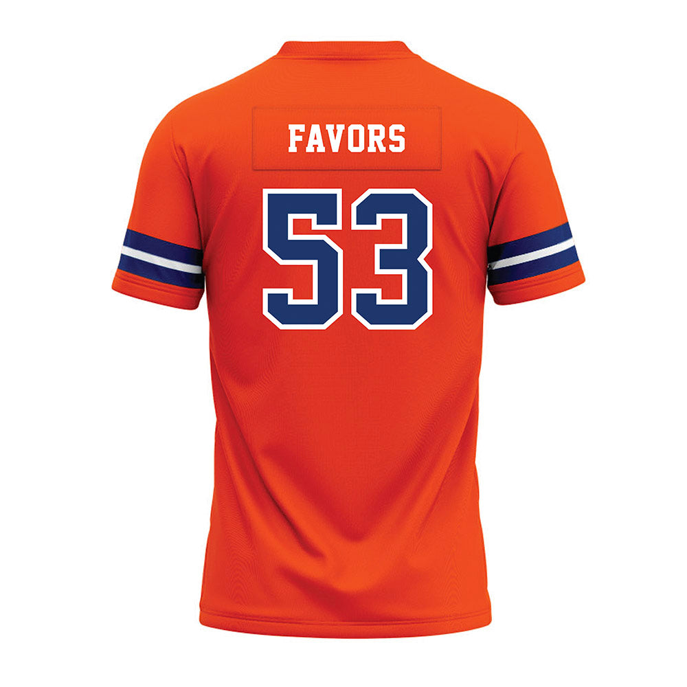 Morgan State - NCAA Football : Adorain Favors - Orange Premium Football Jersey-1