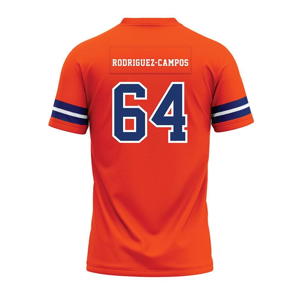 Morgan State - NCAA Football : Uriel Rodriguez-Campos - Orange Premium Football Jersey-1