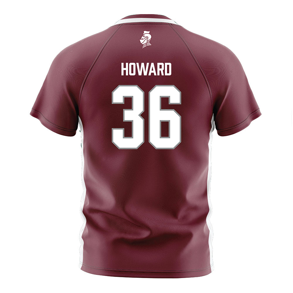 Bellarmine - NCAA Men's Soccer : Ben Howard - Maroon Soccer Jersey-1
