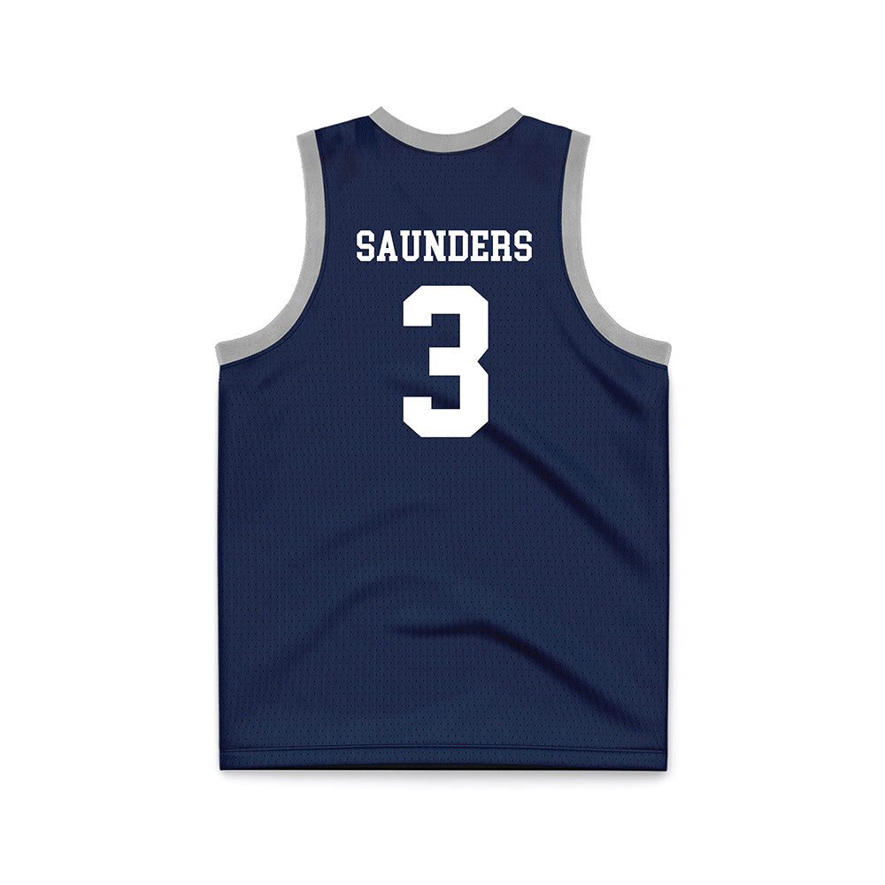 UNH - NCAA Men's Basketball : Dylan Saunders - Blue Basketball Jersey-1