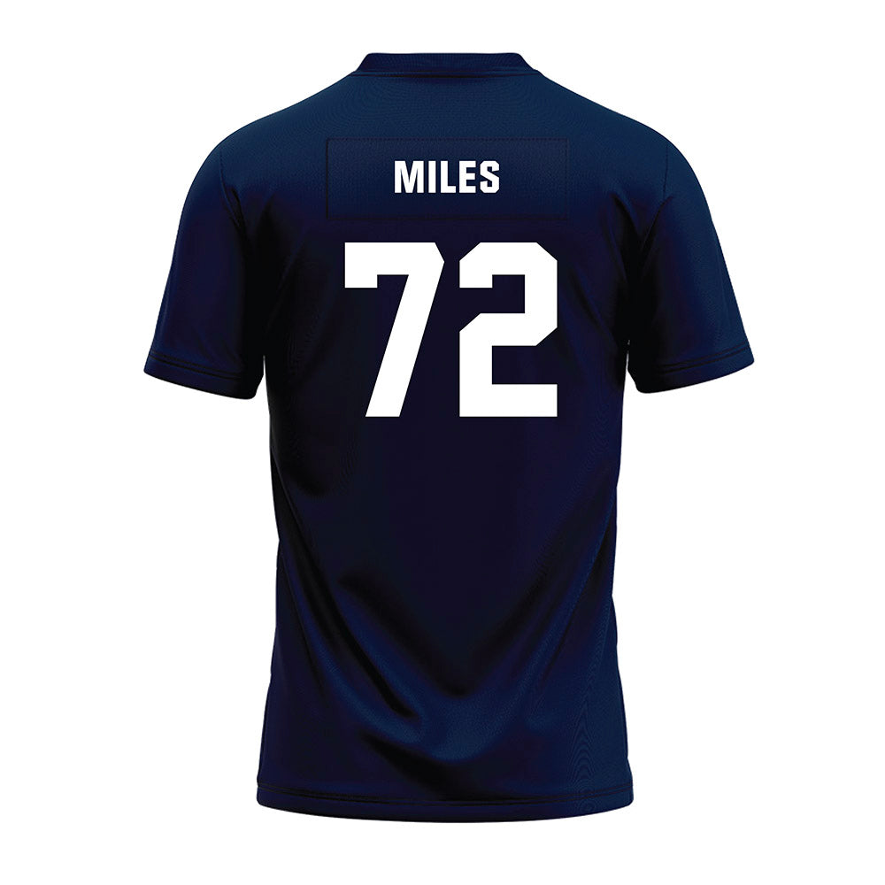 UNH - NCAA Football : Ty Miles - Blue Premium Football Jersey-1