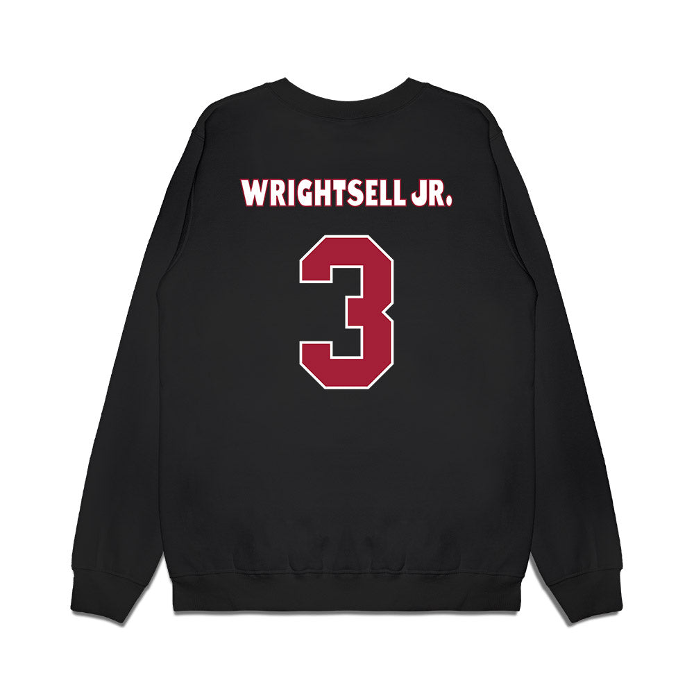 Alabama - NCAA Men's Basketball : Latrell Wrightsell - Blue Collar Caricature Premium Crewneck Sweatshirt-1