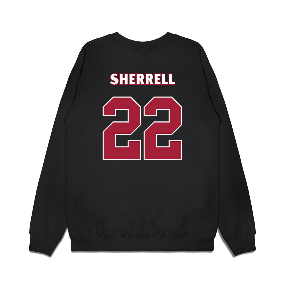 Alabama - NCAA Men's Basketball : Aiden Sherrell - Blue Collar Caricature Premium Crewneck Sweatshirt-1