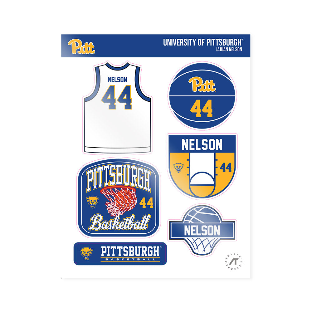 Pittsburgh - NCAA Men's Basketball : Jajuan Nelson - Sticker Sheet-0