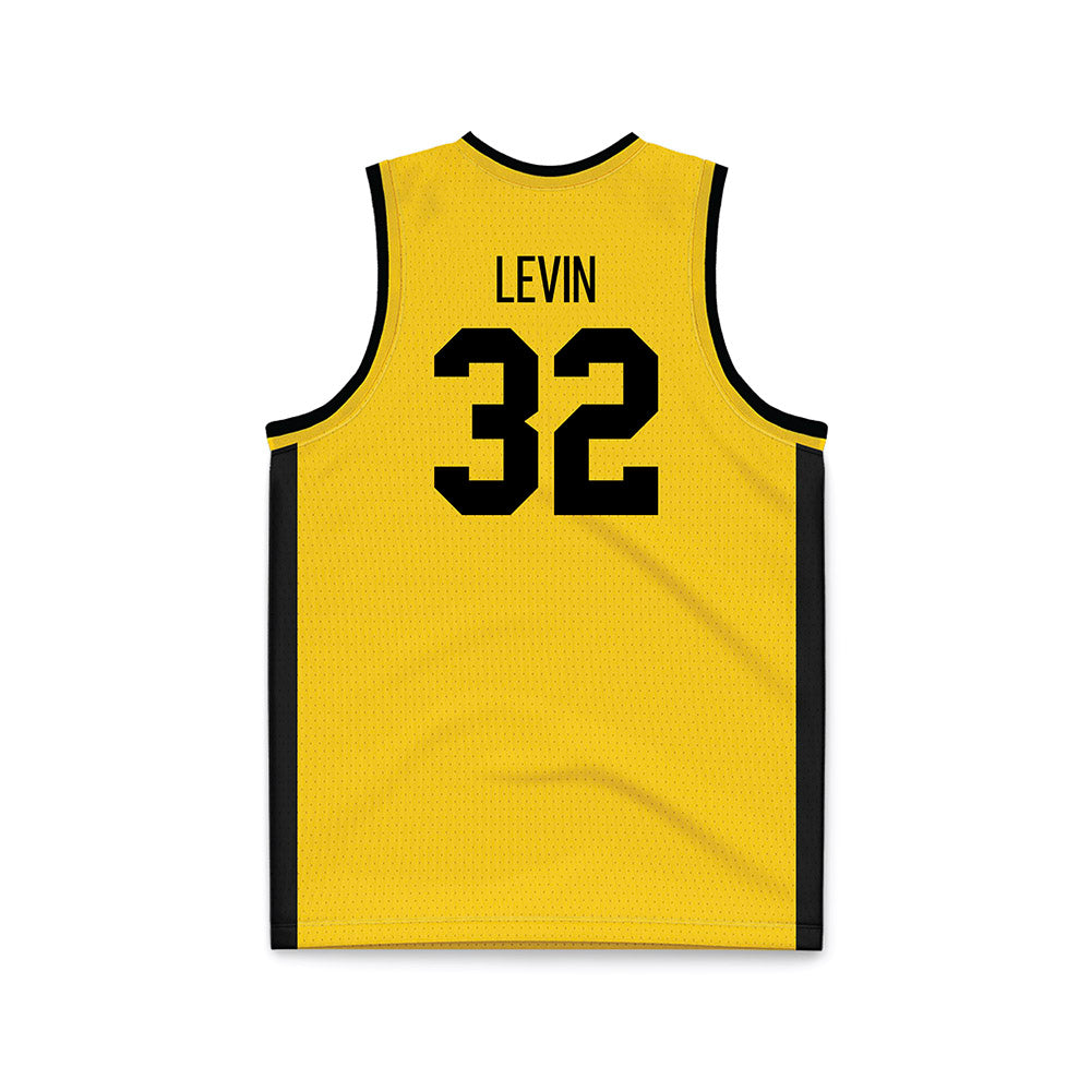 Iowa - NCAA Women's Basketball : Callie Levin - Gold Basketball Jersey-1