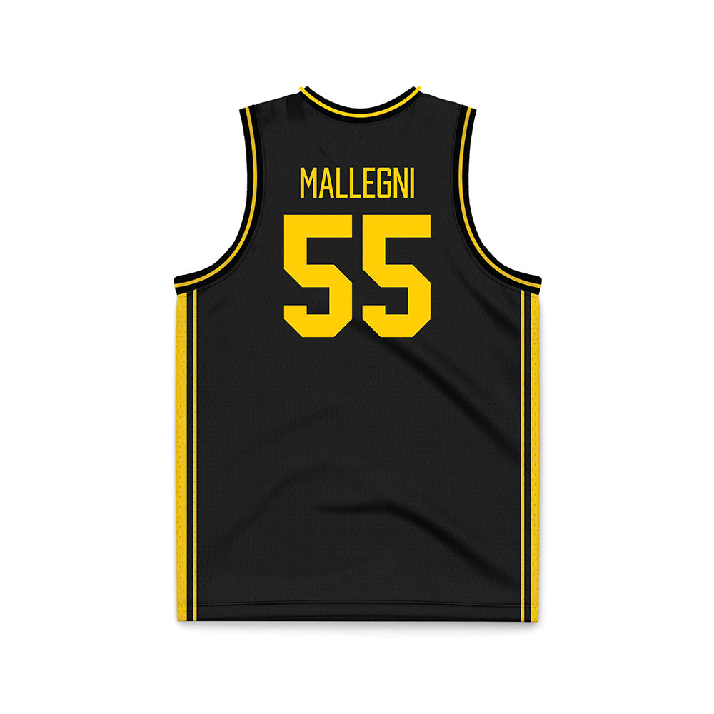 Iowa - NCAA Women's Basketball : Teagan Mallegni - Black Basketball Jersey-1