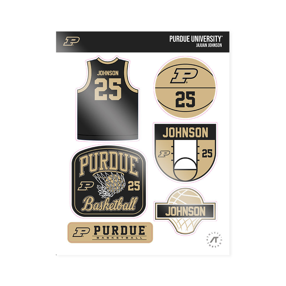 Purdue - NCAA Men's Basketball : JaJuan Johnson - Sticker Sheet-0