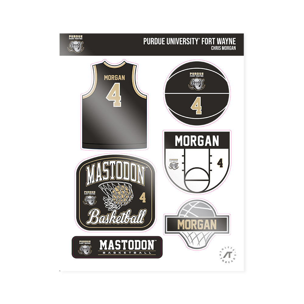 PFW - NCAA Men's Basketball : Chris Morgan - Sticker Sheet-0