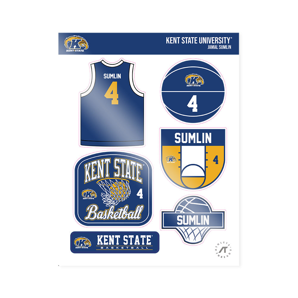 Kent State - NCAA Men's Basketball : Jamal Sumlin - Sticker Sheet-0