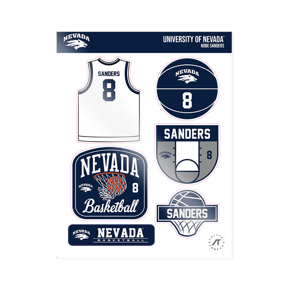 Nevada - NCAA Men's Basketball : Kobe Sanders - Sticker Sheet-0