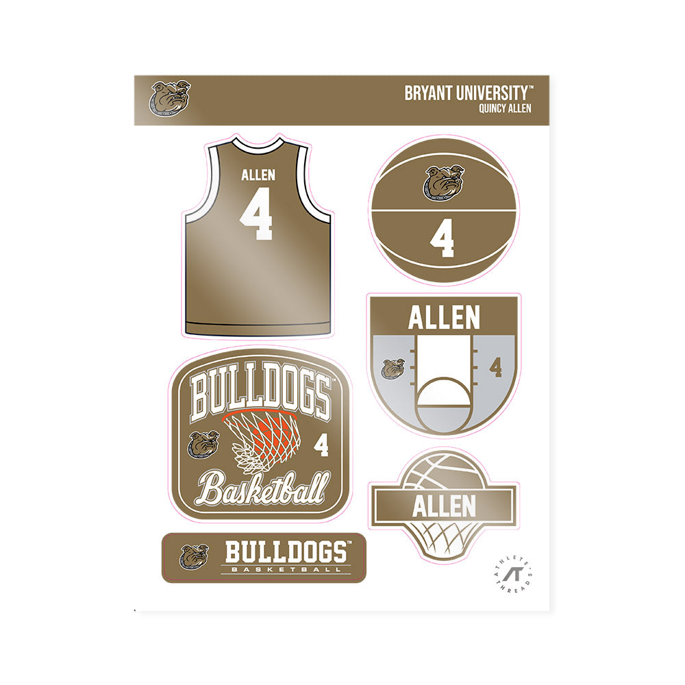 Bryant - NCAA Men's Basketball : Quincy Allen - Sticker Sheet-0