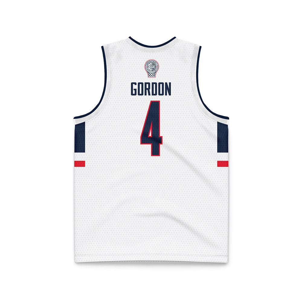 UConn - Men's Basketball Legends : Ben Gordon - White Basketball Jersey-1