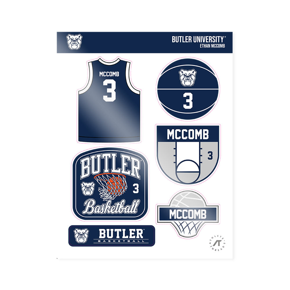 BU - NCAA Men's Basketball : Ethan Mccomb - Sticker Sheet-0