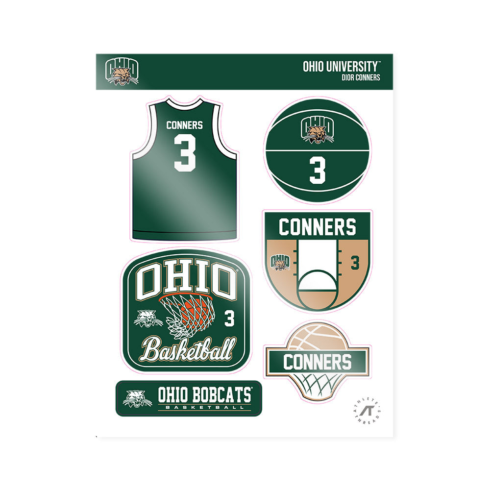 Ohio - NCAA Men's Basketball : Dior Conners - Sticker Sheet-0