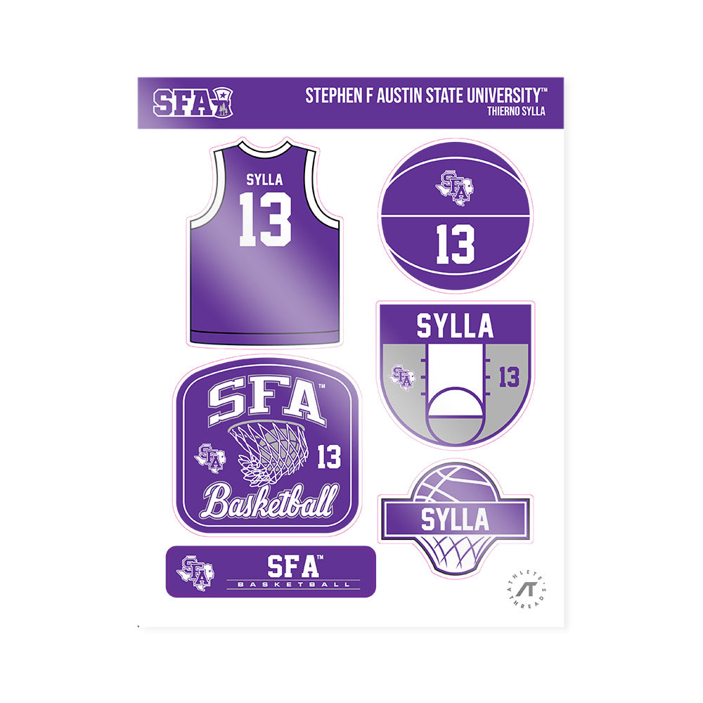 SFA - NCAA Men's Basketball : Thierno Sylla - Sticker Sheet-0