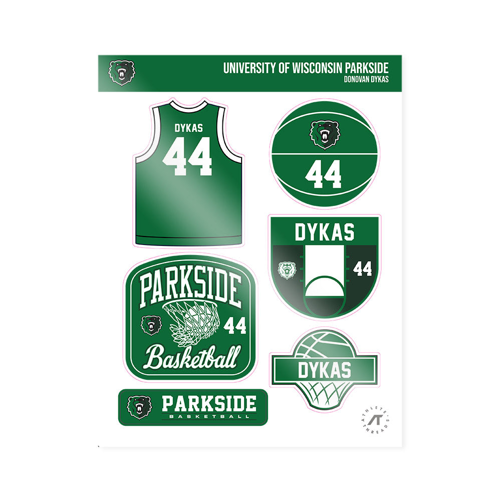 UW Parkside - NCAA Baseball : Donovan Dykas - Sticker Sheet-0