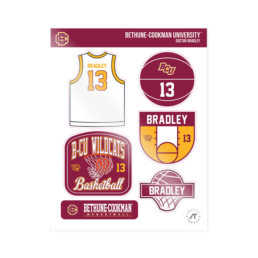 Bethune - NCAA Men's Basketball : Doctor Bradley - Sticker Sheet-0