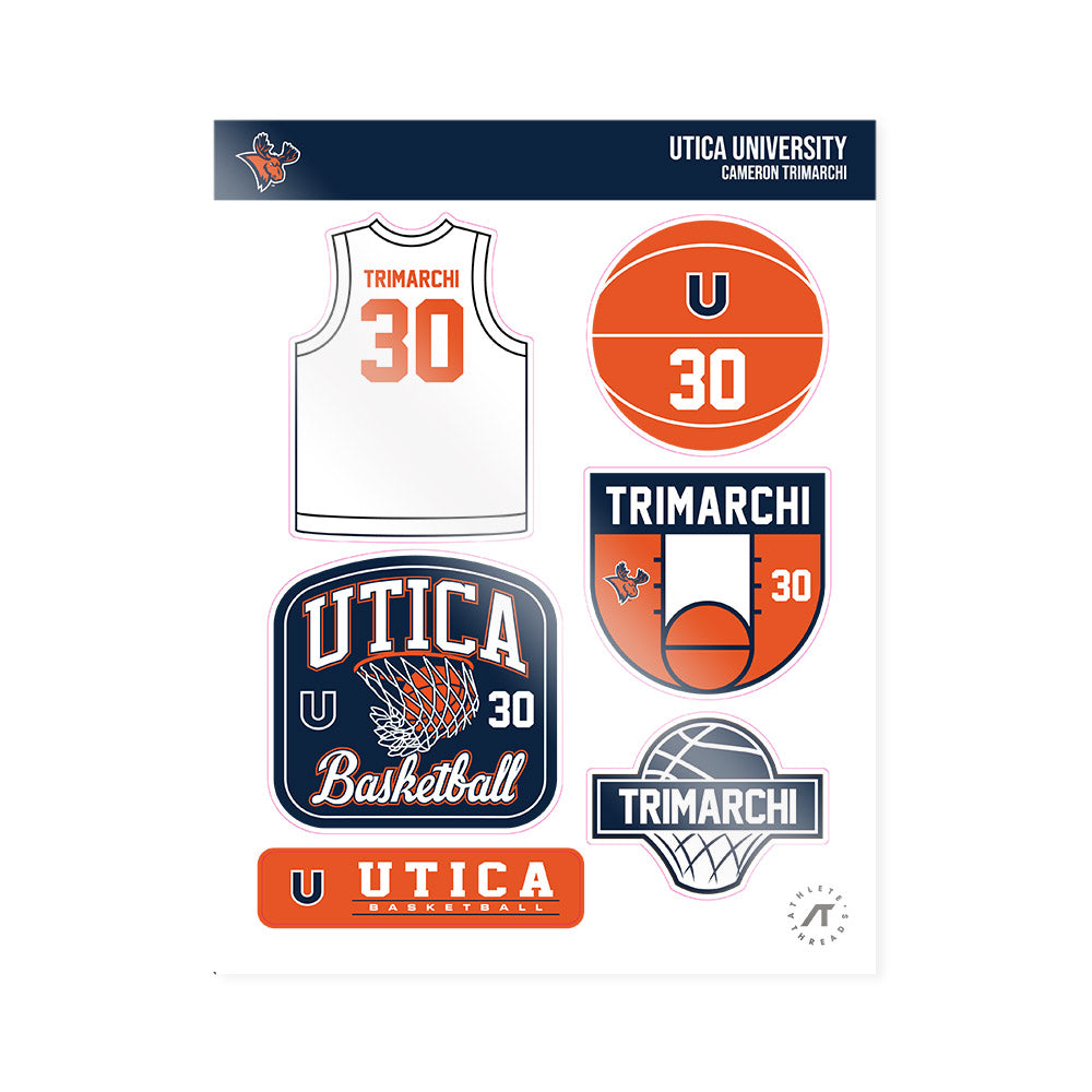 Utica - NCAA Men's Basketball : Cameron Trimarchi - Sticker Sheet-0