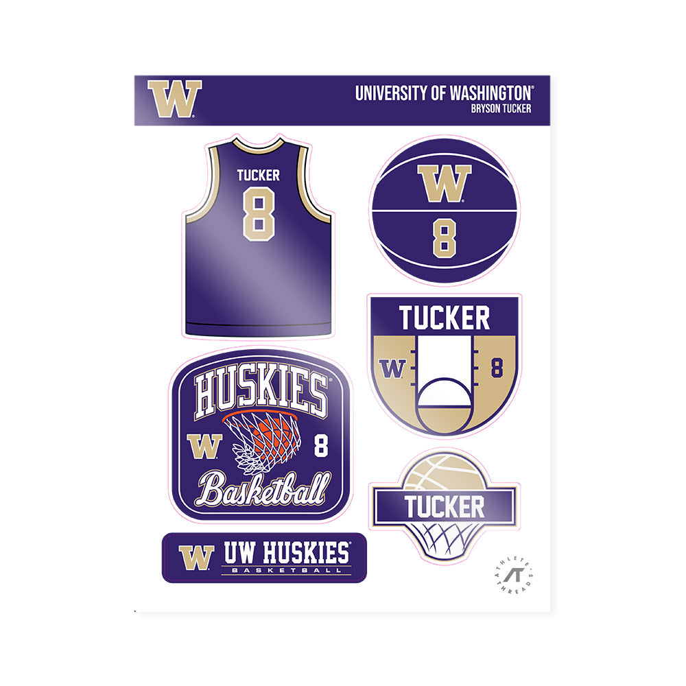 Washington - NCAA Men's Basketball : Bryson Tucker - Sticker Sheet-0