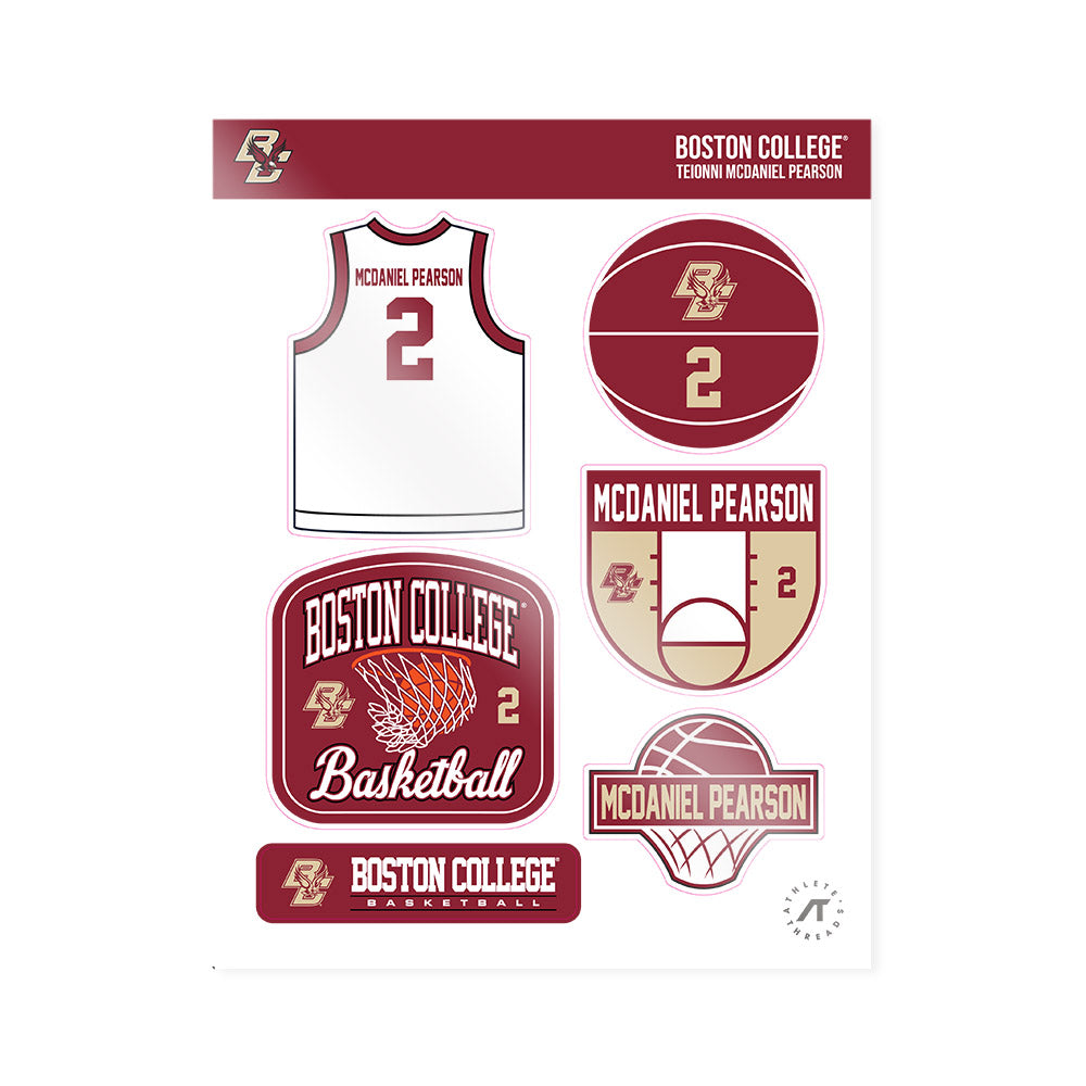 Boston College - NCAA Women's Basketball : Teionni McDaniel Pearson - Sticker Sheet-0
