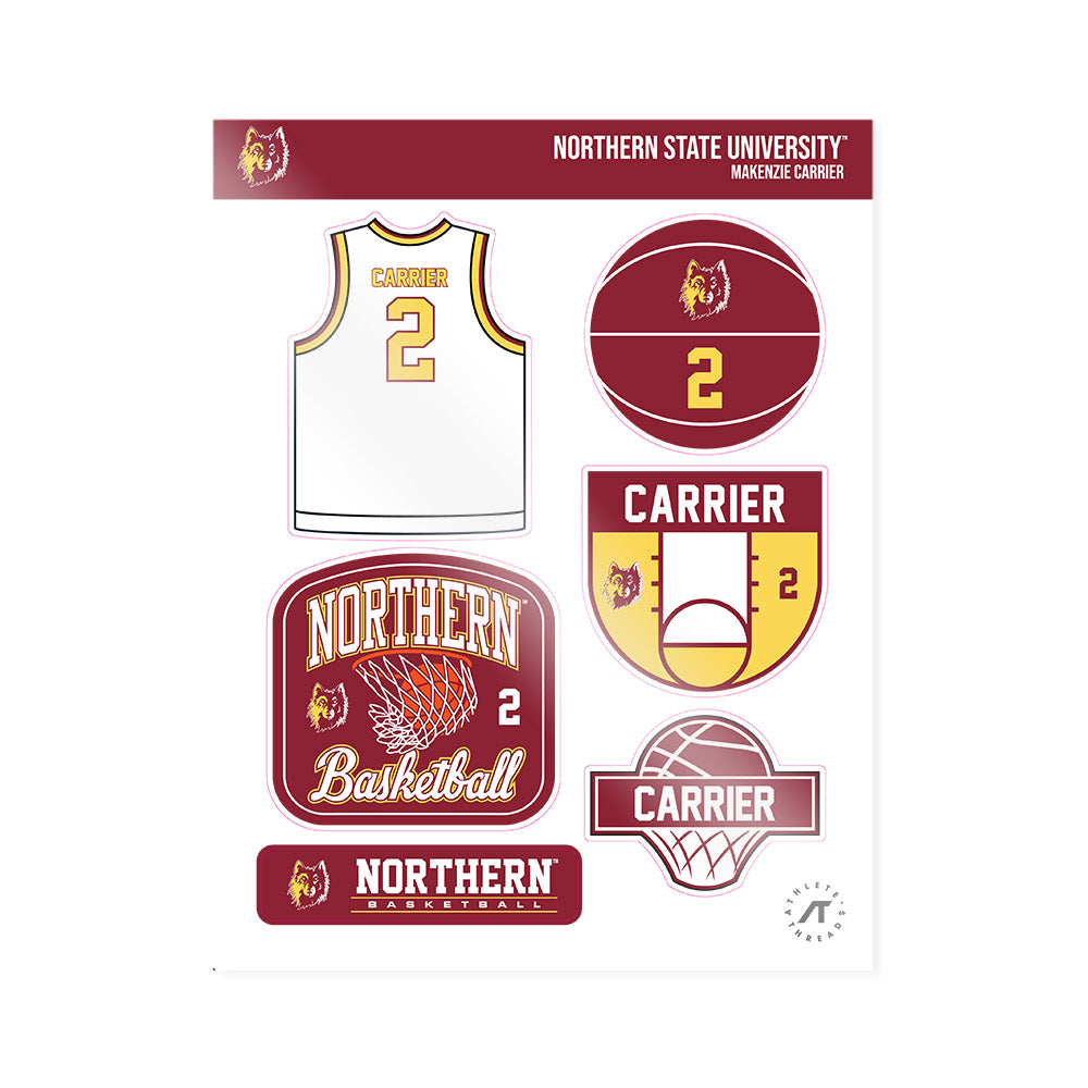 NSU - NCAA Women's Basketball : Makenzie Carrier - Sticker Sheet-0