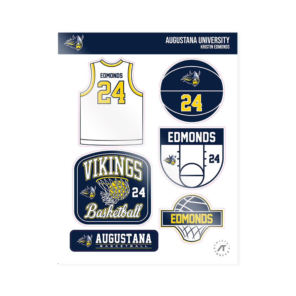 AU - NCAA Women's Basketball : Kristin Edmonds - Sticker Sheet-0