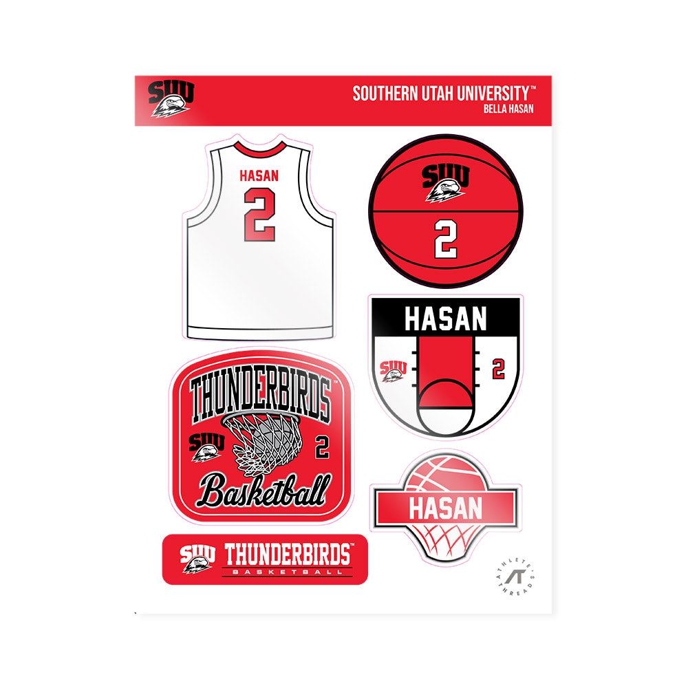 Southern Utah - NCAA Women's Basketball : Bella Hasan - Sticker Sheet-0