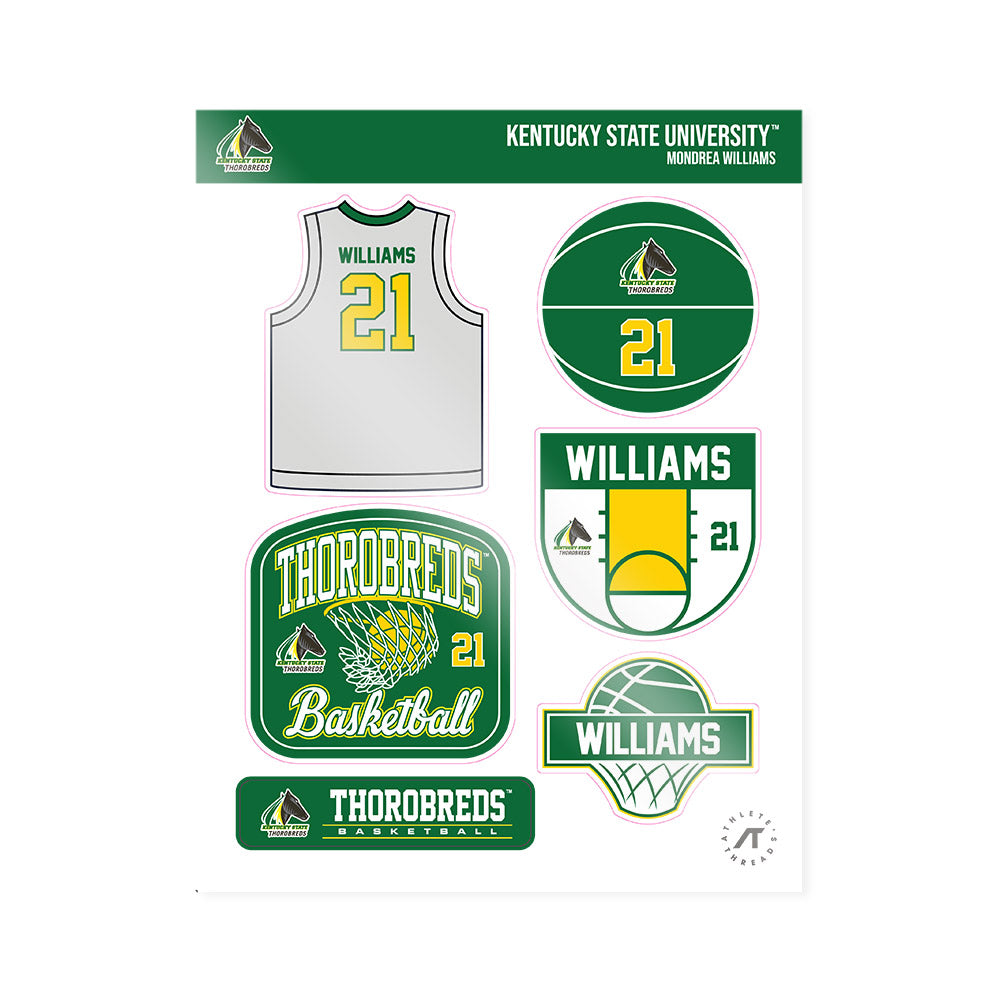 KYSU - NCAA Women's Basketball : Mondrea Williams - Sticker Sheet-0