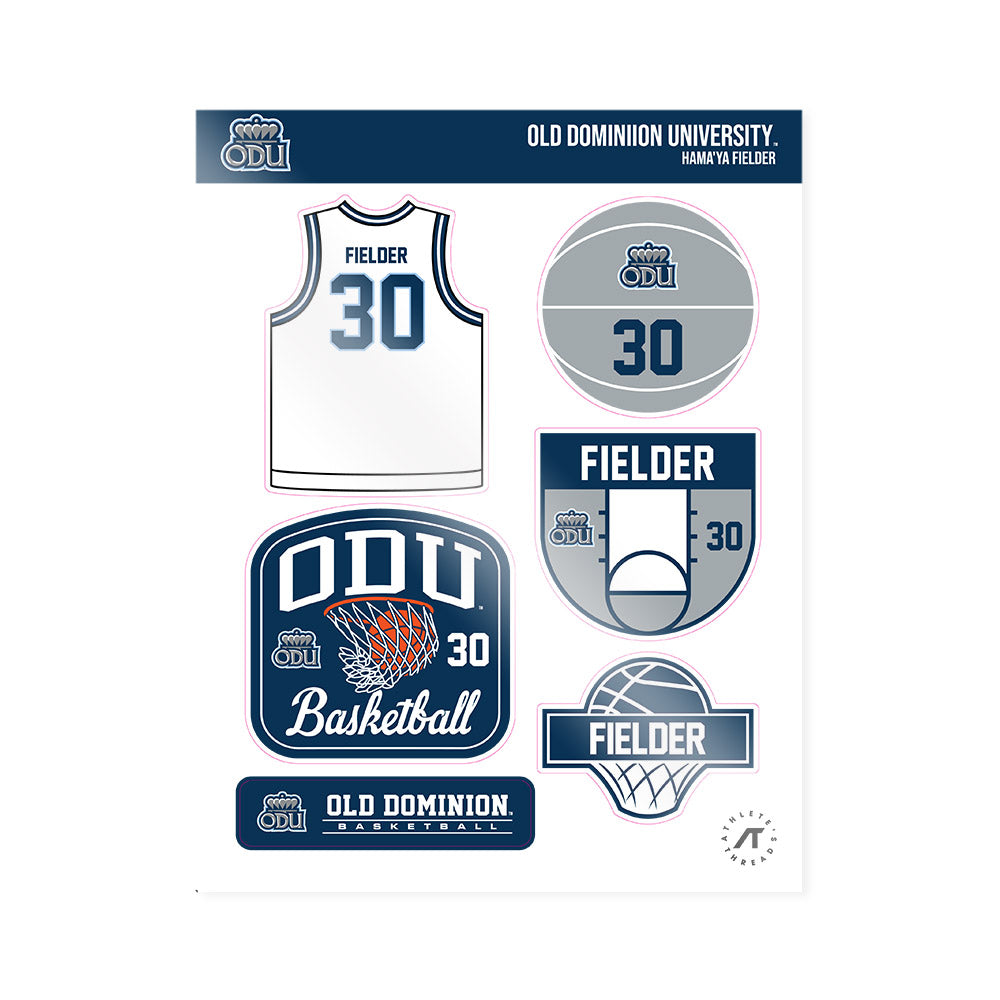 Old Dominion - NCAA Women's Basketball : Hama'ya Fielder - Sticker Sheet-0