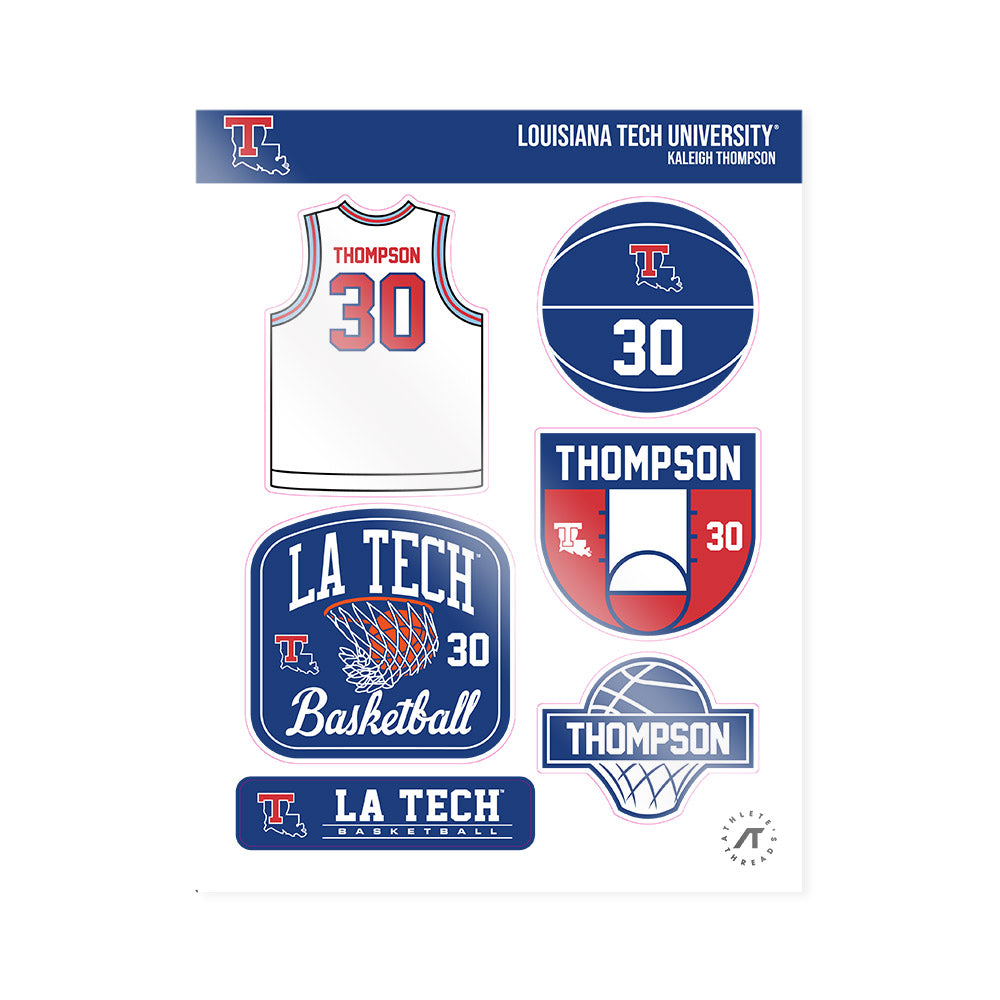 LA Tech - NCAA Women's Basketball : Kaleigh Thompson - Sticker Sheet-0